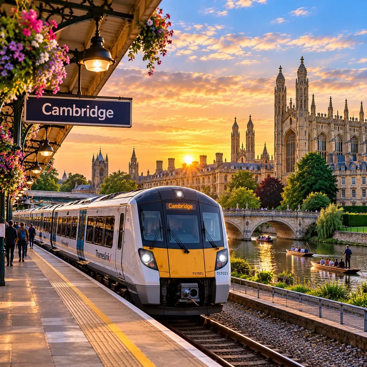 Car, coach or train to Cambridge
